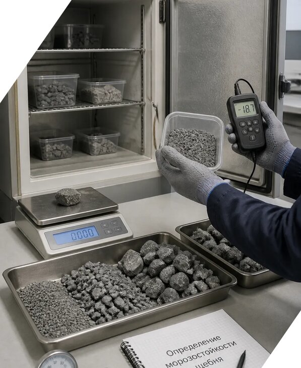 Определение морозостойкости щебня в Вичуге от 3556 р. | ЭкспертизаРоссия